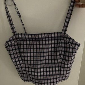 Hollister Plaid Crop Top